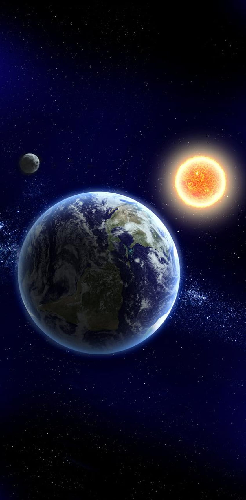 Earth Sun Moon by dathys - ZEDGE™、Sun and Earth について HD電話の壁紙